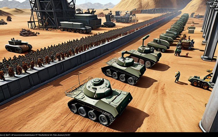 **

A bustling Top War base during a "Production Race" event. Multiple construction queues are active, resource icons (oil, metal, etc.) are overflowing, and a notification banner highlights the production bonus. Focus on a sense of urgency and activity. The scene should evoke a feeling of resource abundance and strategic management.

**