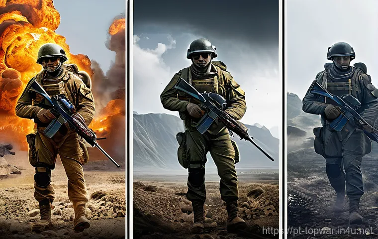 top war 희귀 자원 채집법 - Here are three detailed image prompts in English, designed to generate images based on the "Top War"...