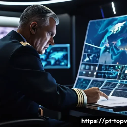 top war 강화석 사용법 - **Prompt 1: Strategic Planning.** This will depict a commander reviewing battle plans with holograph...