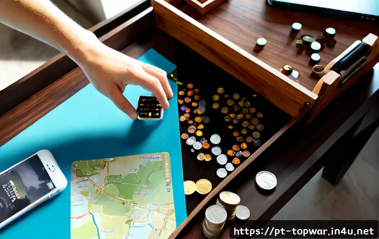 top war 빠른 자원 수집 팁 - Photorealistic overhead gaming strategy desk scene for fast resource gathering, a Portuguese-speakin...